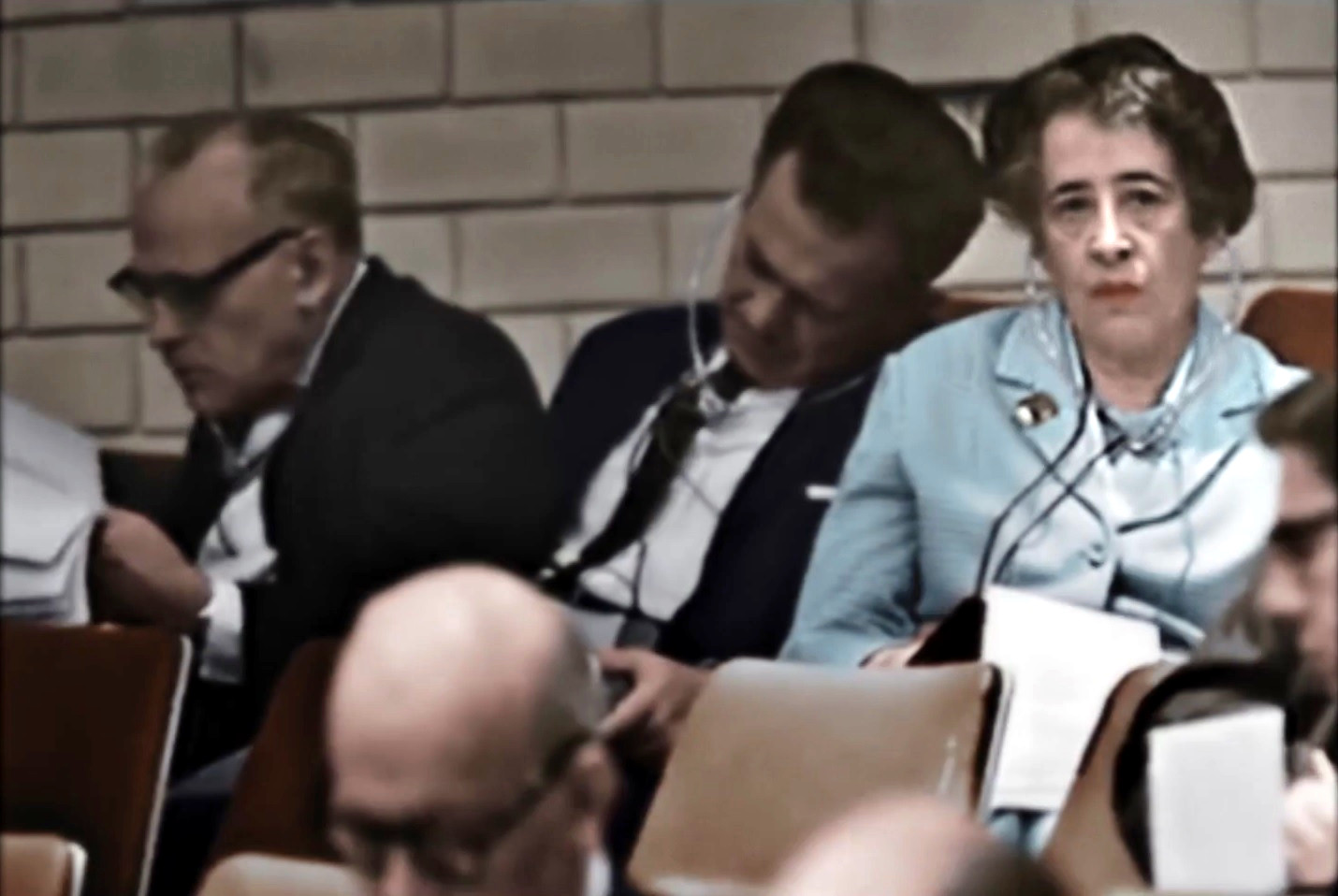 Hannah Arendt à Jérusalem pendant le procès Eichmann.