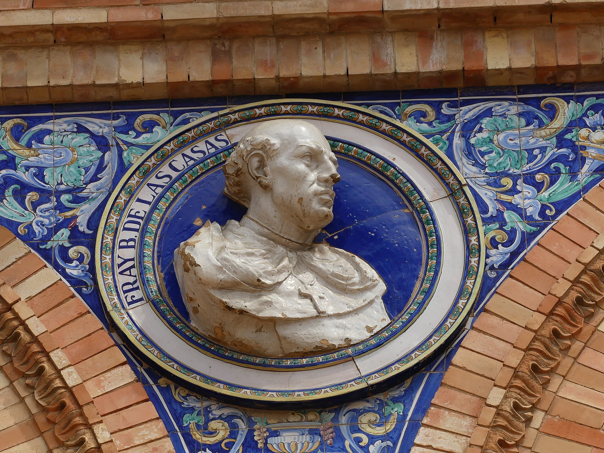 Portrait de Bartolomé de las Casas en habit religieux.